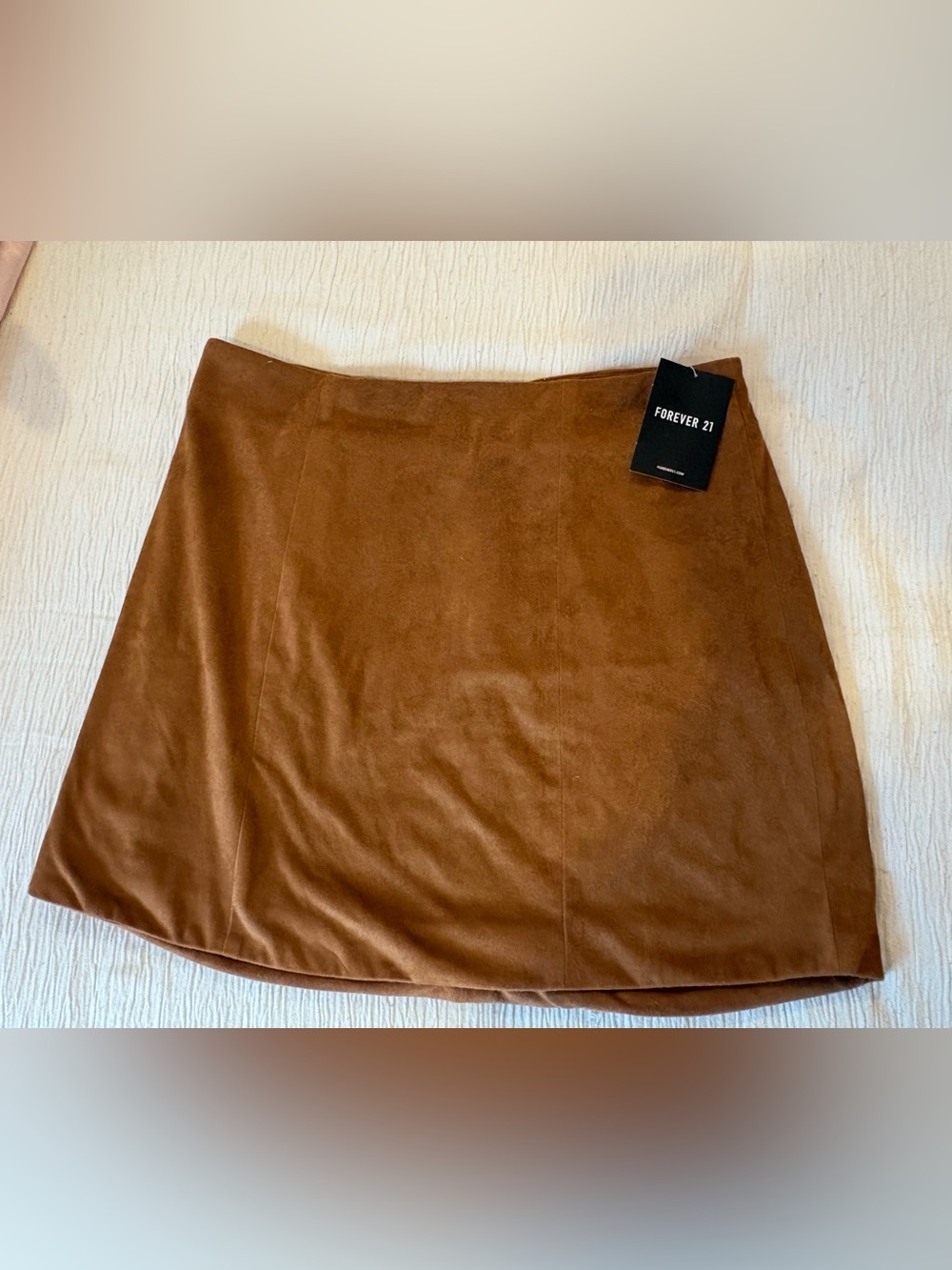 Forever 21 Brown Faux Suede Mini Skirt